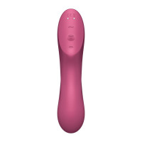Подвійний вібратор із вакуумною стимуляцією Satisfyer Curvy Trinity 3, рожевий