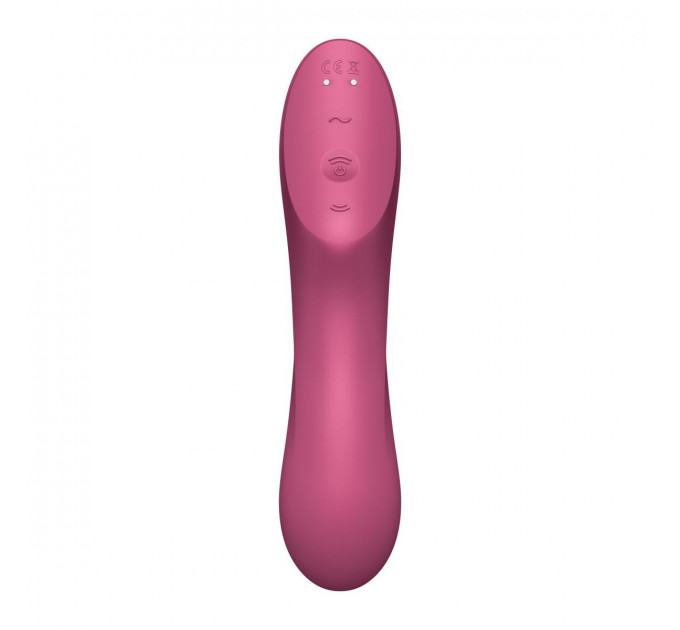 Двойной вибратор с вакуумной стимуляцией Satisfyer Curvy Trinity 3, розовый