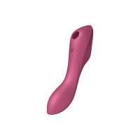 Подвійний вібратор із вакуумною стимуляцією Satisfyer Curvy Trinity 3, рожевий