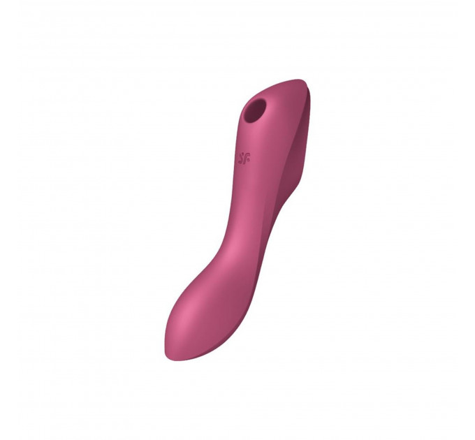 Двойной вибратор с вакуумной стимуляцией Satisfyer Curvy Trinity 3, розовый