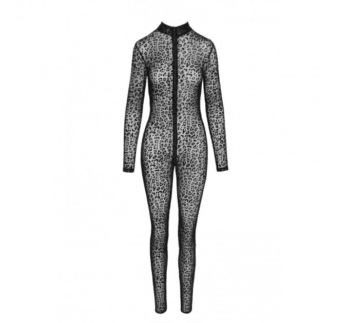 Эротичный комбинезон с леопардовым принтом M F285 Noir Handmade