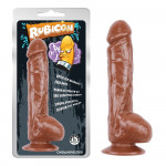 Фаллоимитатор реалистичный на присоске CHISA Rubicon коричневый, 23 см