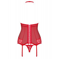 Комплект Obsessive 838-COR-3 корсет и стринги S/M