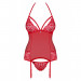 Комплект Obsessive 838-COR-3 корсет и стринги S/M