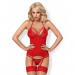 Комплект Obsessive 838-COR-3 корсет и стринги S/M