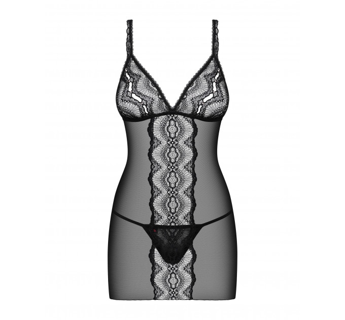 Пеньюар Obsessive Lucita и стринги S/M
