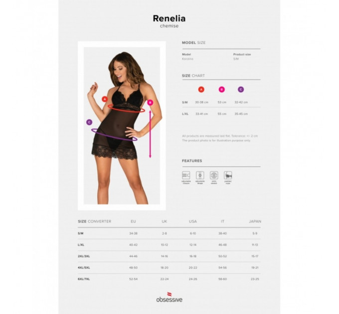 Комплект Obsessive Renelia L/XL