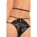 Комплект PEEP SHOW STRAP & LACE TEDDY BLACK, S/M