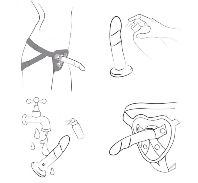 Комплект старапон+ трусики ROMP Piccolo Pegging Kit