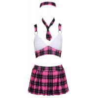 Костюм школярки у клітинку Cottelli Collection Schoolgirl 4 предмети, M