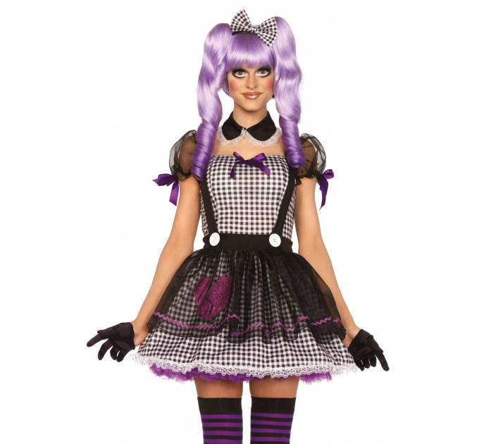 Костюм Долли Leg Avenue Costume Dead Eye Dollie Black/White