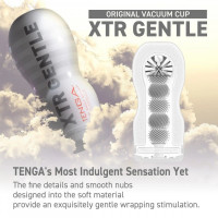 Мастурбатор у колбі рельєфний Tenga Original Xtra Gentle, білий