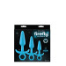 Набор светящихся анальных пробок NS Novelties FIREFLY PRINCE KIT BLUE