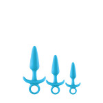 Набор светящихся анальных пробок NS Novelties FIREFLY PRINCE KIT BLUE