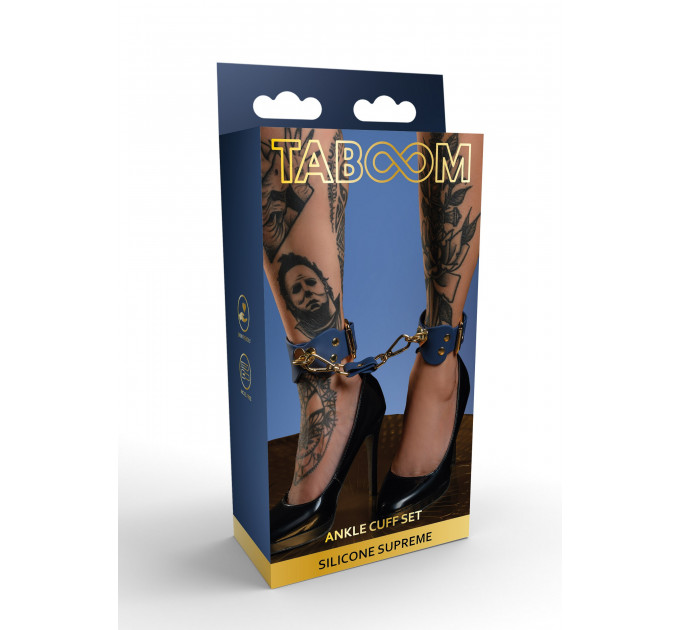 Набор силиконовых манжет на щиколотки Taboom Silicone Supreme, синий