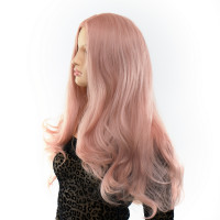 Парик длинный волнистый Fetish Hair нежно розовый, 60 см