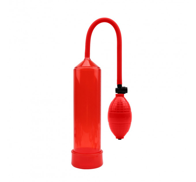 Помпа для увеличения члена Chisa Stunt Worx Max Version Penis Pump, красная