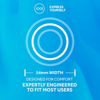 Презервативи охолоджувальні Exs Cooling Comfy Fit анатомічні (ціна за упаковку, 12 шт.)