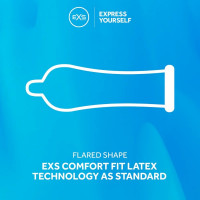 Презервативи охолоджувальні Exs Cooling Comfy Fit анатомічні (ціна за упаковку, 12 шт.)