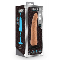 Реалистичный фаллоимитатор, LOCK ON HEXANITE DILDO WITH