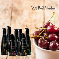 Їстівний лубрикант зі смаком персика Wicked Aqua Sweet Peach на водній основі, 120 мл