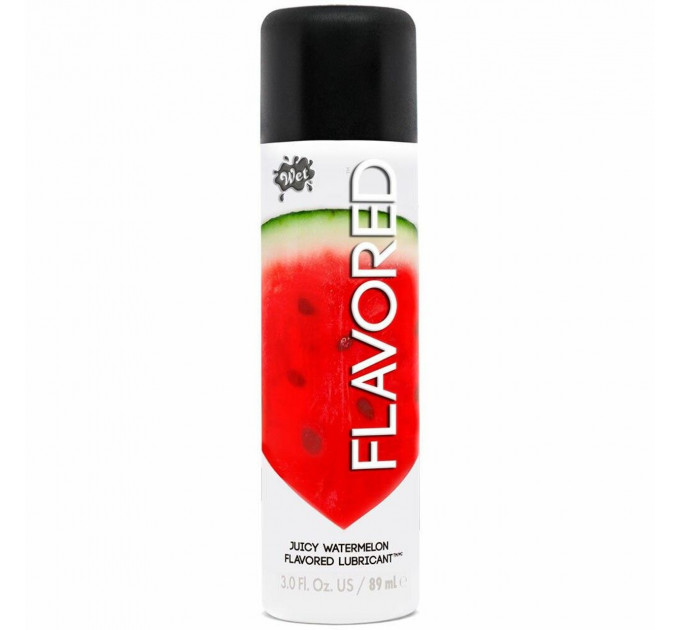Съедобный лубрикант WET Flavored Juicy Watermelon (Сочный арбуз) 89 мл