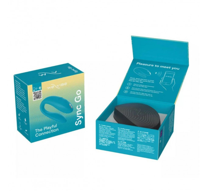 Смарт-вибратор для пар We-Vibe Sync Go Turquoise, голубой