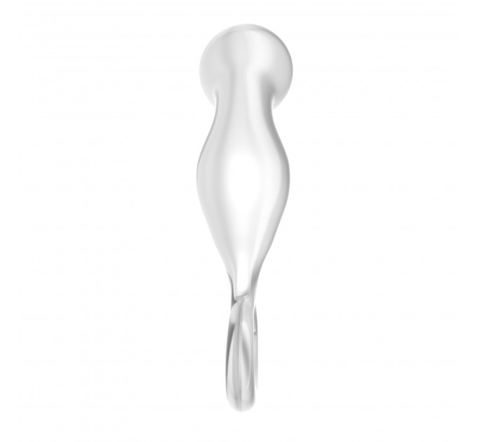 Стеклянная Анальная пробка 4,5" Glass Romance Clear