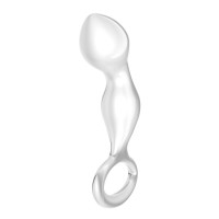 Скляний Анальний затор 4,5" Glass Romance Clear