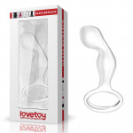 Стеклянная Анальная пробка 4,5" Glass Romance Clear