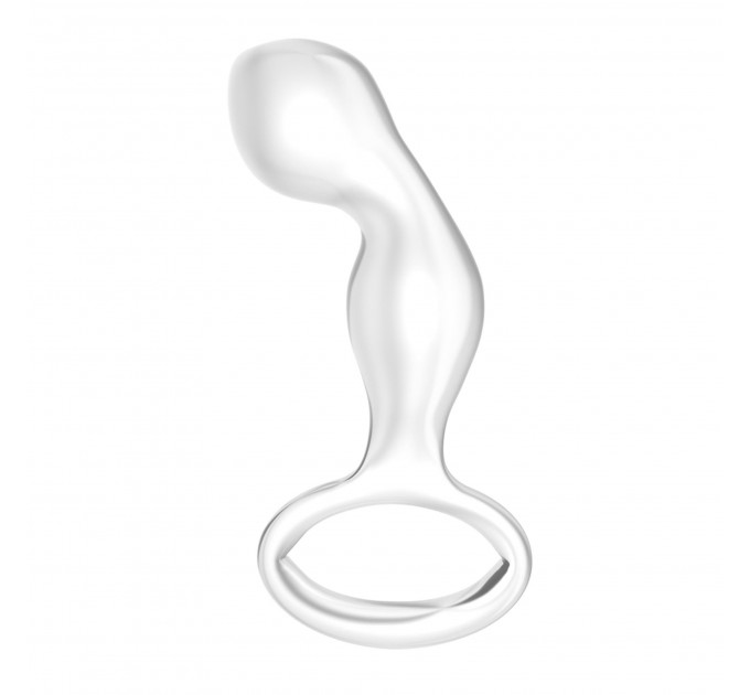 Стеклянная Анальная пробка 4,5" Glass Romance Clear