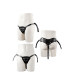 Трусики для страпону з 2 кільцями STRAPON BLACK PU HARNESS WITH TWO RINGS