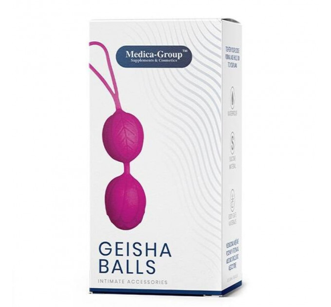Вагинальные шарики гейши Medica Group Geisha Balls, фиолетовые, 3.6 см
