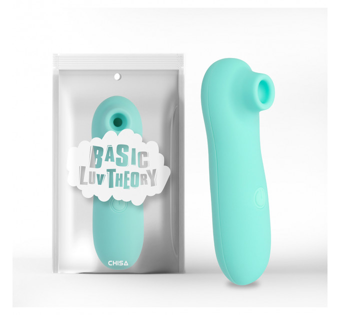 Вакуумный вибратор Chisa Irresistible Touch, бирюзовый