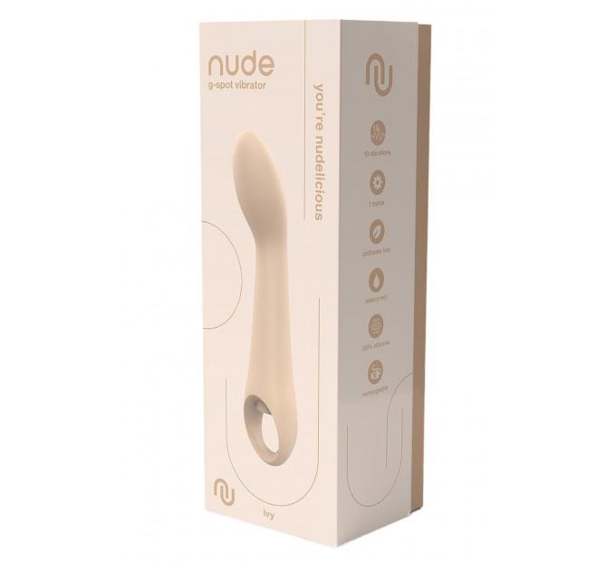 Вибратор Dream Toys Nude Ivy для точки G, бежевый
