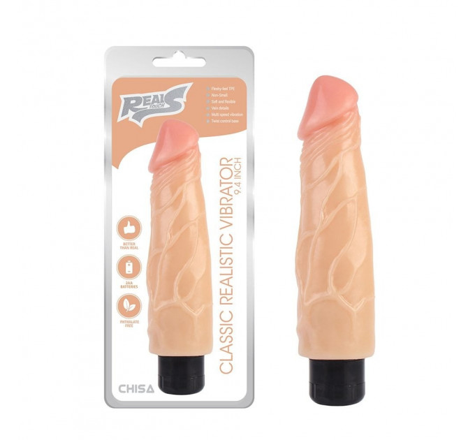 Вибратор реалистичный Chisa Real Touch S Classic, бежевый