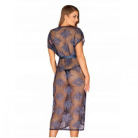 Кружевной халат OBSESSIVE - FLOWLACE PEIGNOIR L/XL