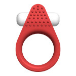 Ерекційне кільце Dream Toys з рельєфним виступом, червоне