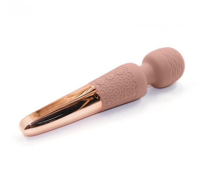 Вибратор микрофон Sweet Em Velvet Lure, 28 режимов вибрации, бежевый с золотом