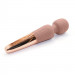 Вибратор микрофон Sweet Em Velvet Lure, 28 режимов вибрации, бежевый с золотом