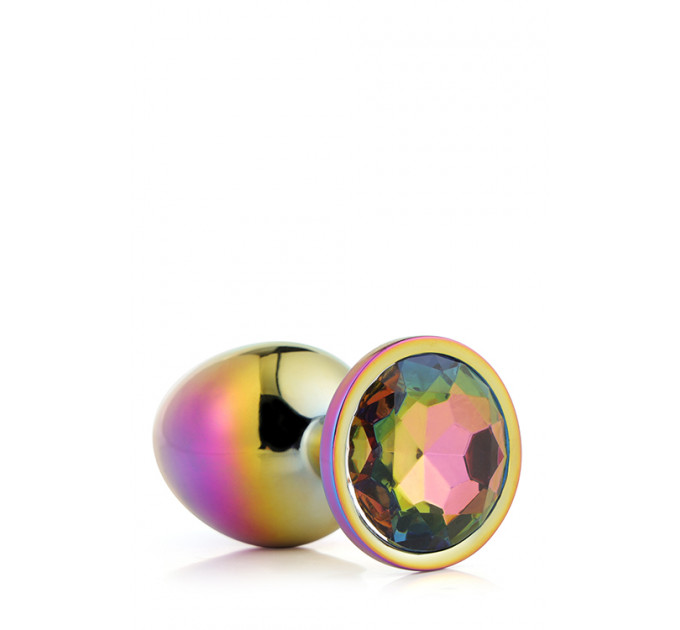 Dt21783 Райдужна анальна пробка GLEAMING LOVE MULTICOLOUR PLUG LARGE