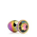 Dt21783 Райдужна анальна пробка GLEAMING LOVE MULTICOLOUR PLUG LARGE