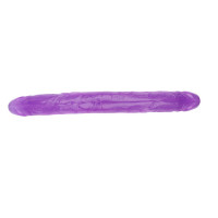 Фаллоимитатор двухсторонний фиолетовый Chisa Hi-Rubber 32,5 см *3,5 см