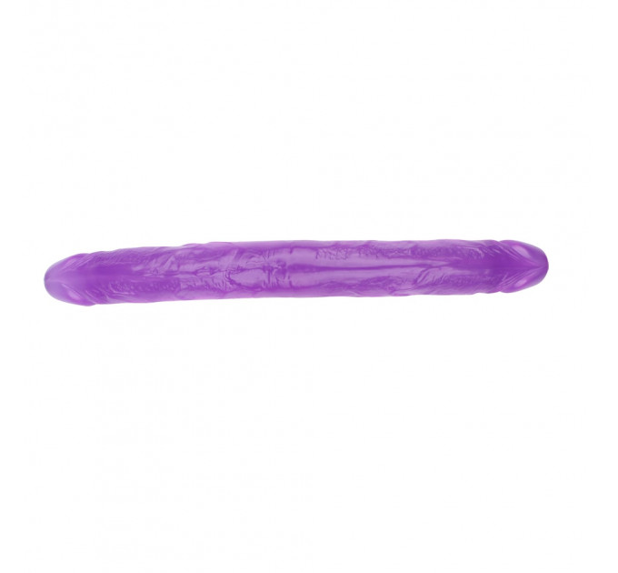 Фаллоимитатор двухсторонний фиолетовый Chisa Hi-Rubber 32,5 см *3,5 см