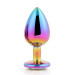 Dt21783 Райдужна анальна пробка GLEAMING LOVE MULTICOLOUR PLUG LARGE