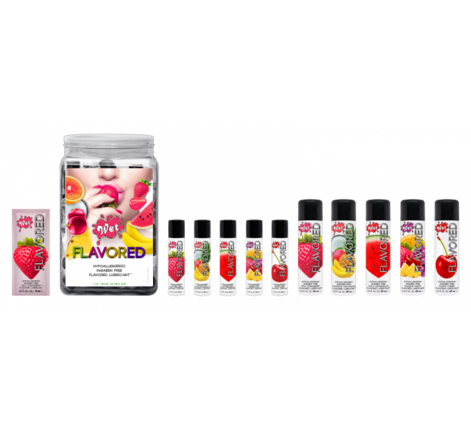 Їстівний лубрикант Wet Clear Flavored Cherry (Стигла вишня), 89 мл