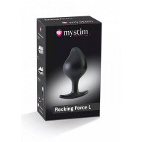 Анальная пробка для электростимуляции Mystim, силиконовая, чёрная, 10.5 х 4.7 см