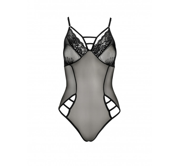 Боди сетка с вставками кружева MELANIA BODY black S/M - Passion
