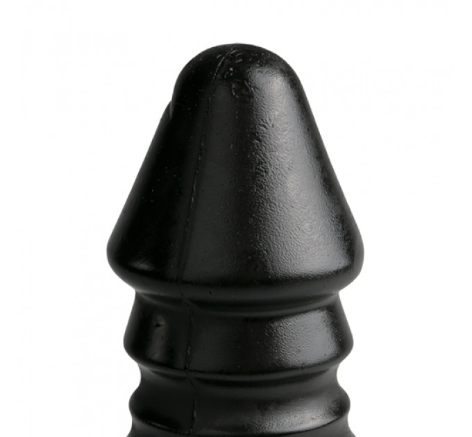 Большой фаллоимитатор с рельефом All BlackAB29 черный, 26 см