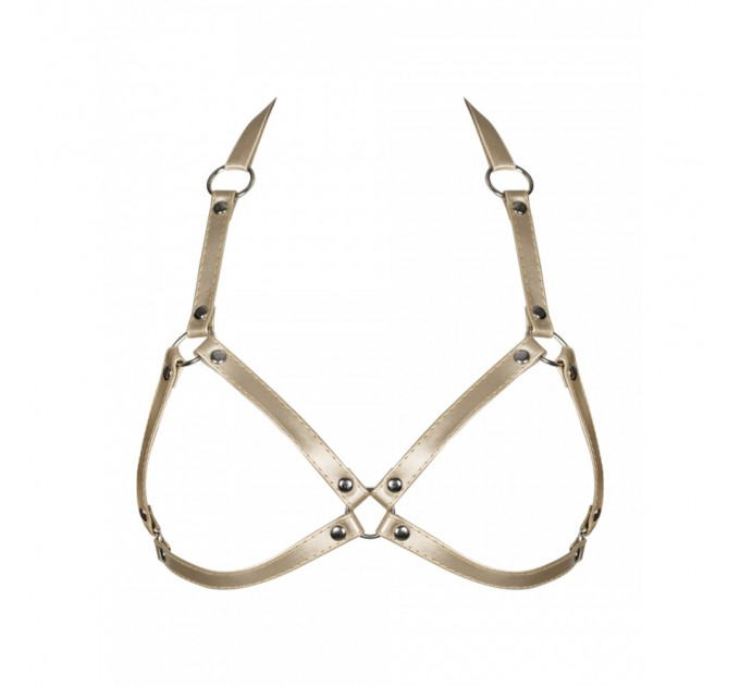 Бюстгальтер-портупея Obsessive A765 S/M/L Золотой